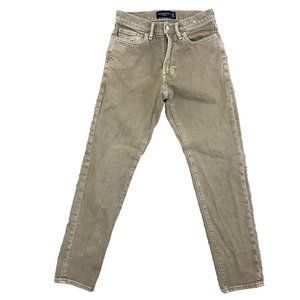 Abercrombie & Fitch Vintage 90s Slim Jeans Mens 29 x 30 Stretch Beige A&F